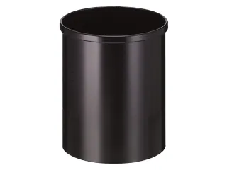 Ronde Papierbak metaal 15 liter Zwart - 2