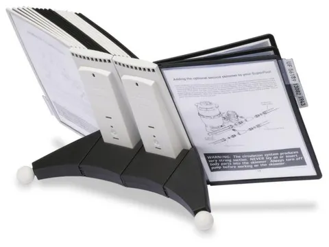 zichtpanelensysteem,DIN A4,staand,20panelen,grijs/zwart