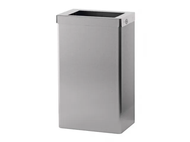 Afvalbak 22 Liter Open RVS anti-fingerprint coating