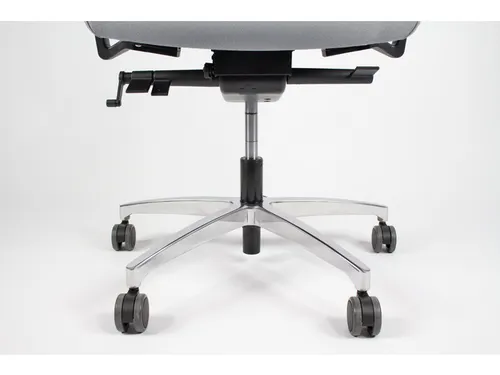 Bureaustoel EN1335 Linea Omnia 01 zwart/grijs met 3D armleuning en alu