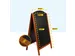 Panneau trottoir double face BRASQ Elegance 70x130cm Acajou