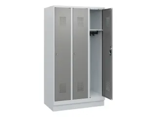 schoollocker,HxBxD 1630x900x500mm,3vak,vak B 300mm,cil.-slot,sokkel - 1