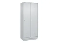 armoire vestiaire noir et blanc HxlxP 1950x800x500mm 2compart.