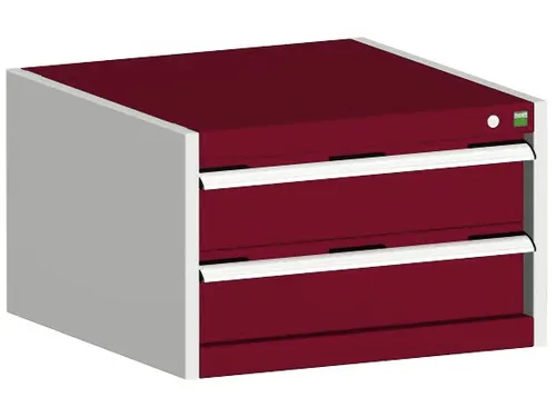 ladekast HxBxD 400x650x525mm 2laden RAL7035 front RAL3004