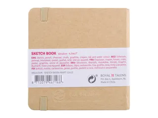 Schetsboek Talens Art Creation 80 witte vellen 140gr 120x120mm kraft - 3