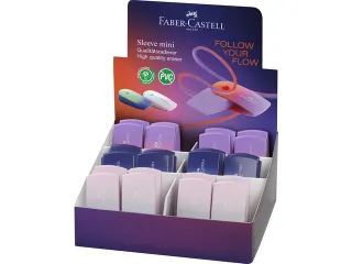 Gum Faber-Castell Sleeve mini Flow Edition display 24 stuks - 1