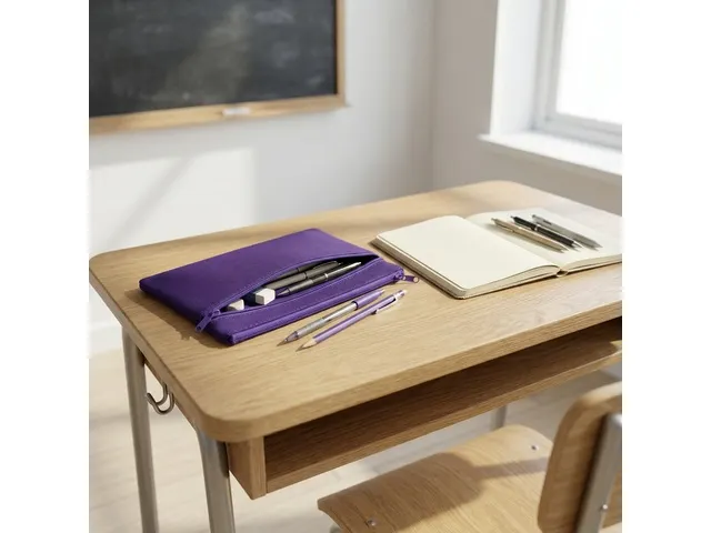Trousse Kangaro plate 21x11cm violet