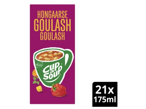 Cup a Soup Knorr Hongaarse goulash 175ml doos 21 stuks