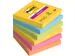 Memoblok 3M Post-it 654-SSRO Super Sticky 76x76mm Rio Assorti