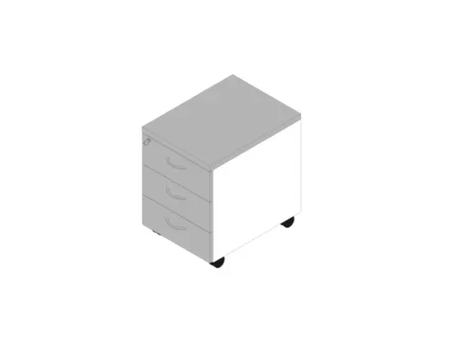 mobiel ladeblok,HxBxD 580x420x560mm,3lade(n),centr. vergrendeling