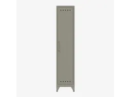 garderobekast,HxBxD 1800x380x510mm,1vak,4voeten,romp lichtgrijs