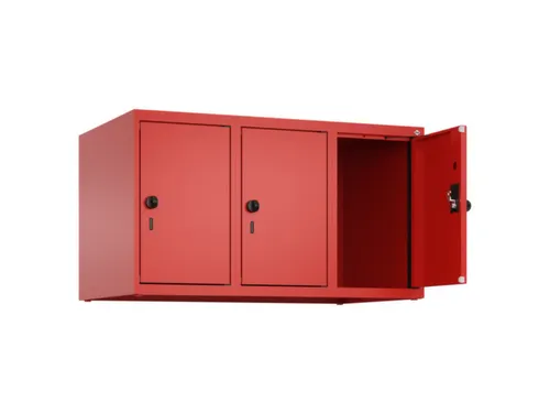 opzetkast,v. locker,3vak.,vak B 300mm,HxBxD 500x900x500mm,draaigrendel