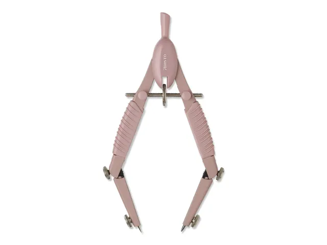 Compas à réglage rapide Aristo Topline Rose mat