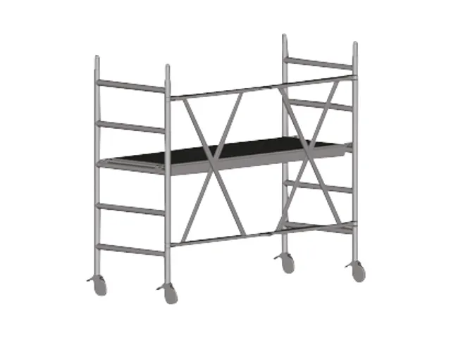 Vouwsteiger Aluminium H 2.95m Steigerafmetingen Hxbxd 1.65x0.75x1.80m