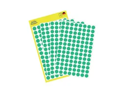 Etiket Avery Zweckform 3012 Rond Ø8mm Groen 416 Stuks