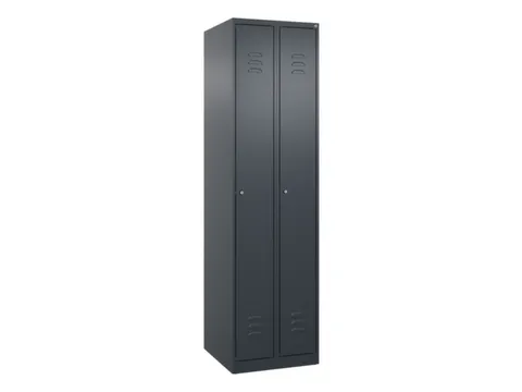locker,HxBxD 1850x500x500mm,2vak,vak B 250mm,cil.-slot,staand op vloer