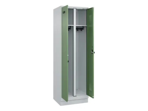 locker voor scheiding van kleding,HxBxD 1950x600x500mm,2vak