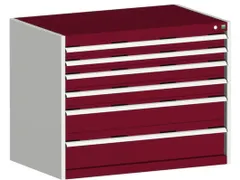 ladekast HxBxD 800x1050x650mm 6laden zware lasten RAL7035 RAL3004