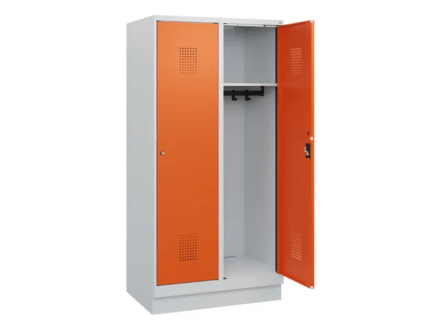 schoollocker,HxBxD 1630x800x500mm,2vak,vak B 400mm,cil.-slot,sokkel