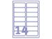 Etiket Avery L7163-100 99.1x38.1mm Wit 1400 Stuks