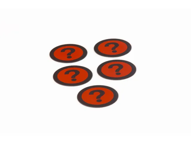 Impressiemagneetfolie Vraagteken Rood Ø50mm x 0,85mm