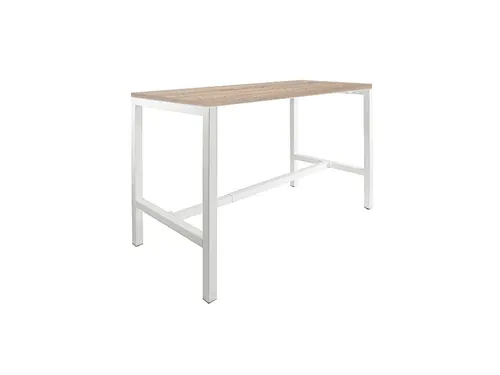 Domino Basic statafel 120x80cm 110cm Robson Eik 25mm Wit
