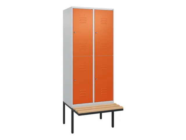 Dubbeldekse dekenkist,HxBxD 2120x800x815mm,2x2vak.,vak B 400mm