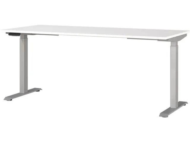 Elektrisch ihv bureau,HxBxD 720-1200x1800x800mm,blad wit