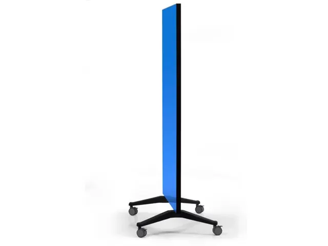 Mobiel Glasbord Blauw Magnetisch 90x175Cm