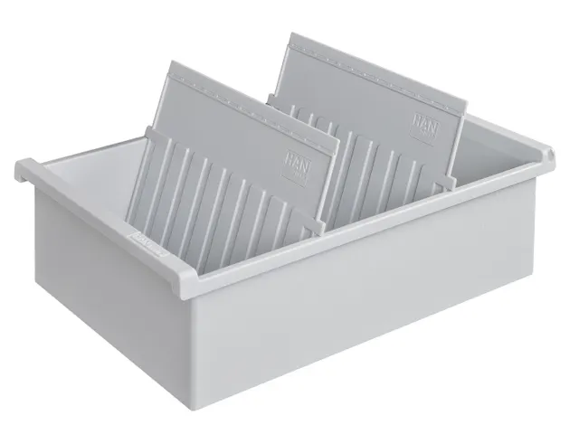 Kaartenbak HAN A5 dwars A5 ± 1300 kaarten lichtgrijs
