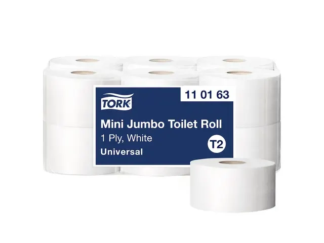Toiletpapier Tork 1-laags Wit Advanced 110163 T2 Jumbo Pallet