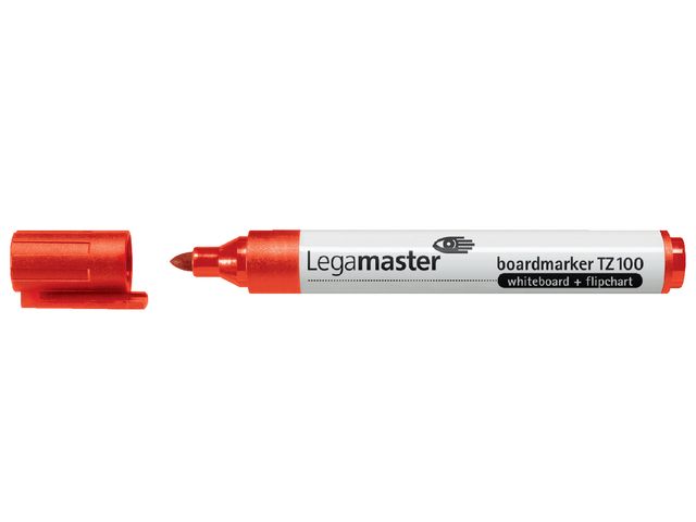 Viltstift Legamaster TZ100 whiteboard rond rood 1.5-3mm | LegamasterWhiteboard.nl