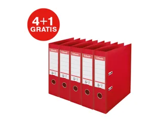 Ordner Esselte Vivida No.1 multipack 75mm A4 5 stuks rood - 1
