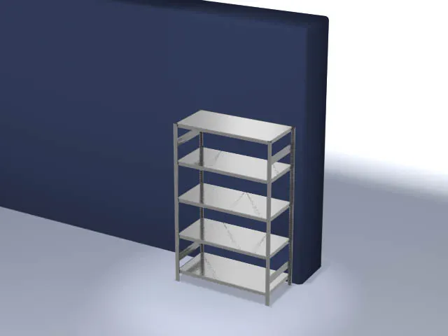 systeemstelling,grondveld,HxBxD 2000x1360x635mm,vakl. 240kg