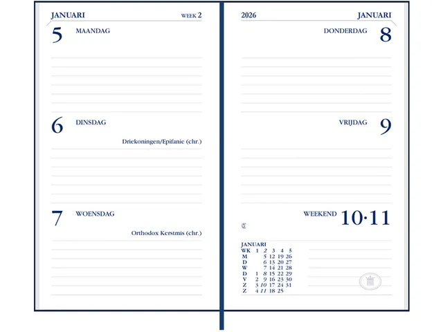 Agenda 2027 Ryam Memoplan 7 Plus Mundior 7dagen/2pagina's assorti