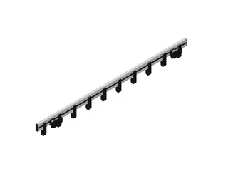 Pro-line Wandgarderobe 10 Haken zwart grijs - 5