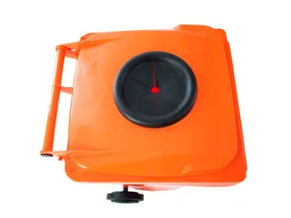 Container met rozet 120 Liter Oranje - 2