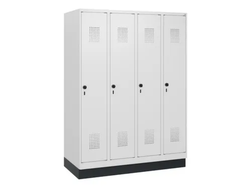schoollocker,HxBxD 1630x1200x500mm,4vak,vak B 300mm,draaigrendel