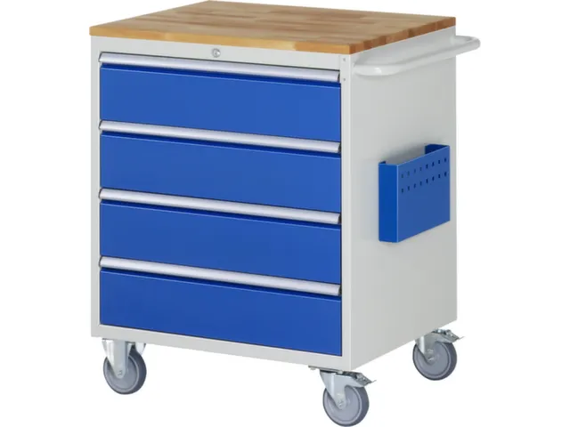 gereedschapswagen 975x770x650mm beukblad 450kg 4 laden RAL5010