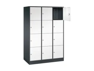 grootvolume-lockersysteem,HxBxD 1950x1220x600mm,3x4vakken,cil.-slot - 1