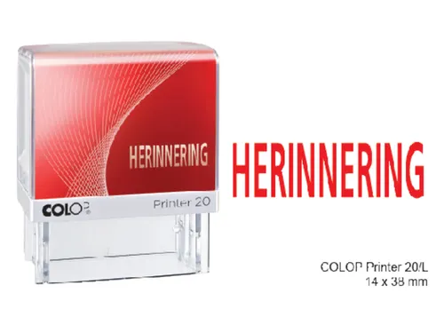 Tekststempel Colop Printer 20/L herinnering
