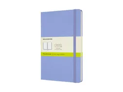 Notitieboek Moleskine large 130x210mm blanco hard cover hydrangea blue