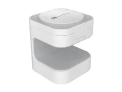 Support de charge magnétique Targus HyperJuice Qi2 3-en-1 blanc