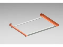 hoekopzet,v. palletstelling,D 800mm,vakl. 1150kg,m. eindaanslag,staal