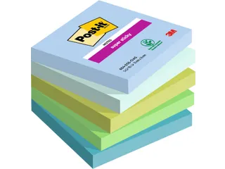 Memoblok 3M Post-it 654 Super Sticky 76X76mm OAS - 4