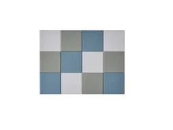 Akoestische PET-vilt wandtegels 30x30cm Combi Blauw 12 Stuks