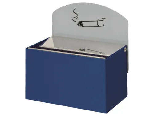 Wandasbak 87x140x98mm Achterwand Verzinkt Plaatstaal Gentiaanblauw