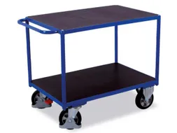 Tafelwagen 1000kg 1200x800mm 2 Etages Ral5010 Waterbestendig