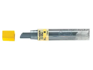 Potloodstift Pentel B 0.9mm zwart koker à 12 stuks - 1