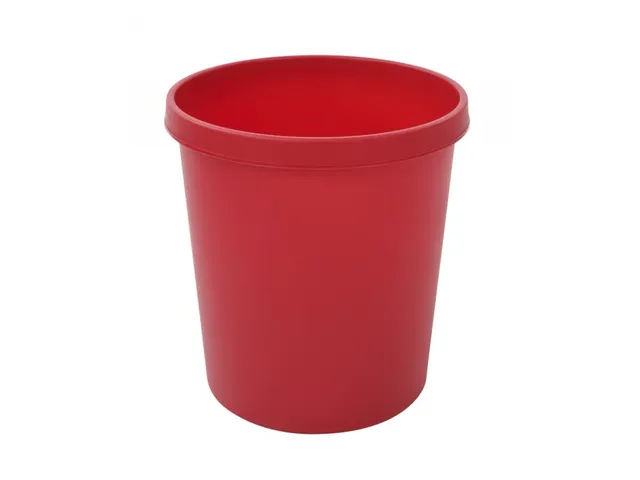 Ronde Papierbak 18 Liter Rood